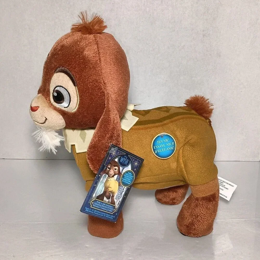 Disney Wish Walk 'n Talk Valentino Plush Fainting Goat 11-Inch Stuffed Animal